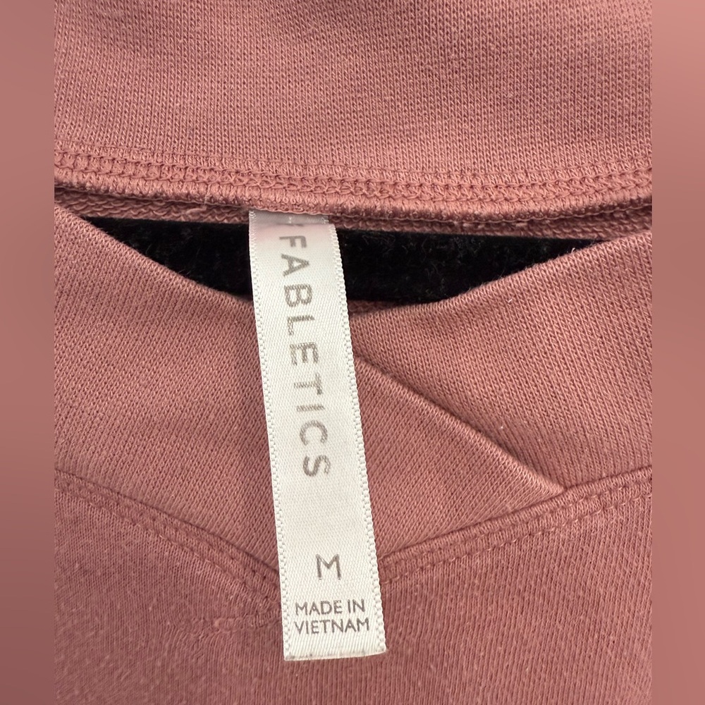 Fabletics Pink Crew Neck Sweatshirt, Woman’s medium - Picture 2 of 3